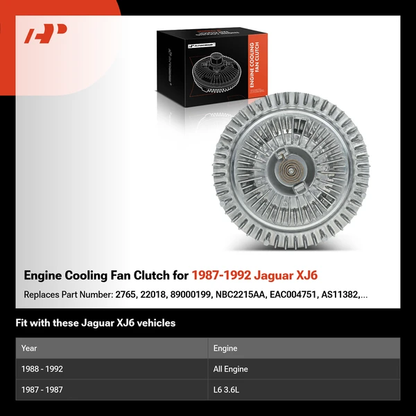 Engine Cooling Fan Clutch for 1987-1992 Jaguar XJ6