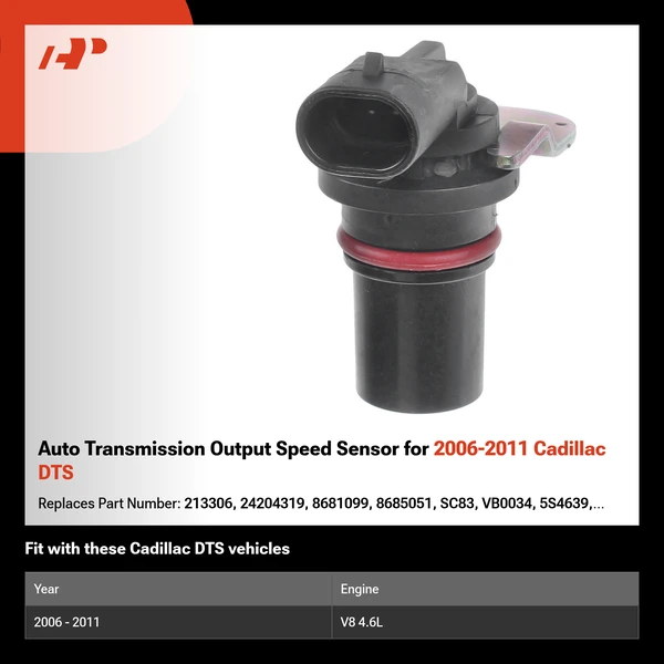 Auto Transmission Output Speed Sensor for 2006-2011 Cadillac DTS