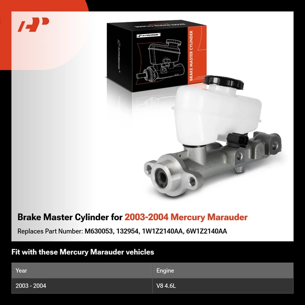 Brake Master Cylinder for 2003-2004 Mercury Marauder