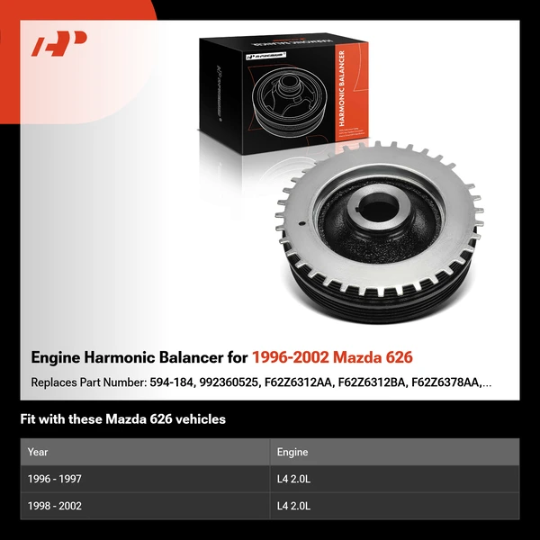 Engine Harmonic Balancer for 1996-2002 Mazda 626