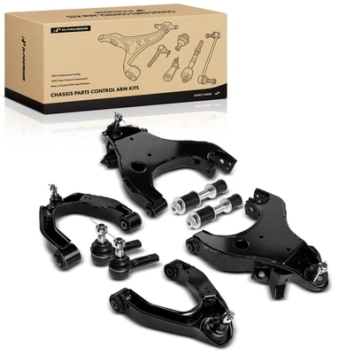 8 Pcs Front Control Arm with Ball Joint & Sway Bar Link