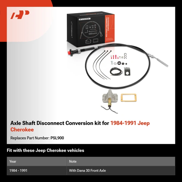 Axle Shaft Disconnect Conversion kit for 1984-1991 Jeep Cherokee
