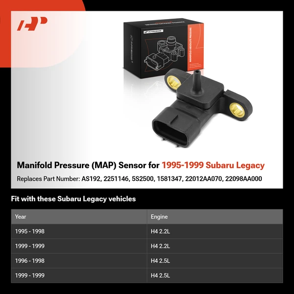 Manifold Pressure (MAP) Sensor for 1995-1999 Subaru Legacy