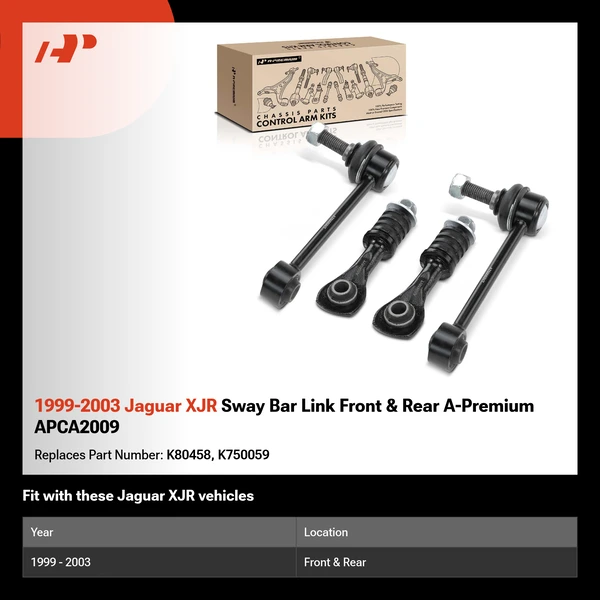 1999-2003 Jaguar XJR Sway Bar Link Front & Rear A-Premium APCA2009