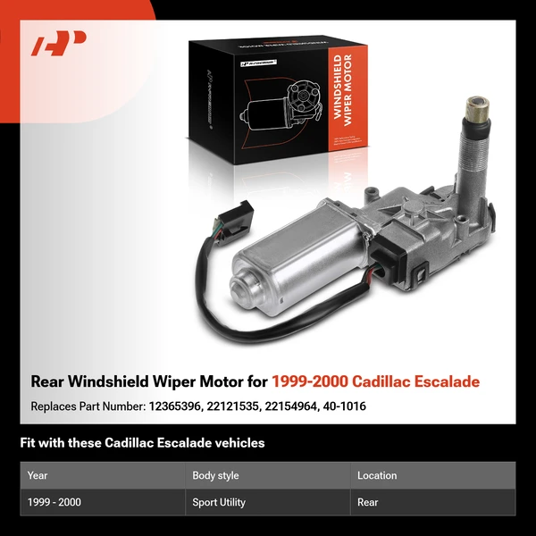 Rear Windshield Wiper Motor for 1999-2000 Cadillac Escalade