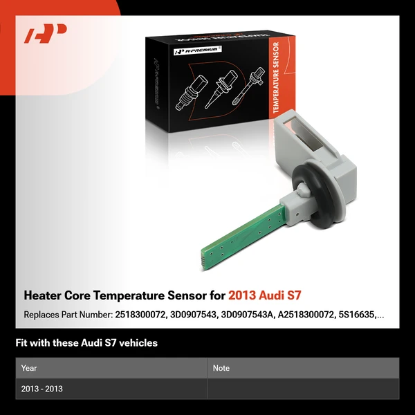 Heater Core Temperature Sensor for 2013 Audi S7