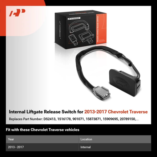 Internal Liftgate Release Switch for 2013-2017 Chevrolet Traverse