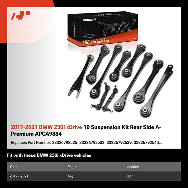 2017-2021 BMW 230i xDrive 10 Suspension Kit Rear Side A-Premium APCA9884