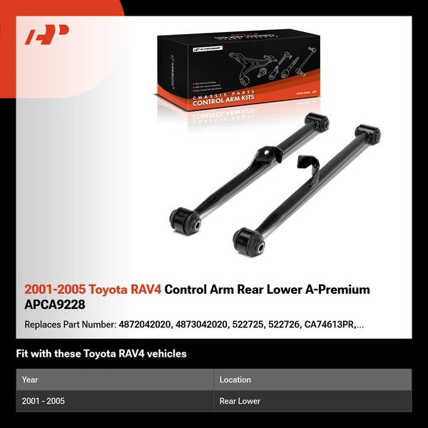 2001-2005 Toyota RAV4 Control Arm Rear Lower A-Premium APCA9228