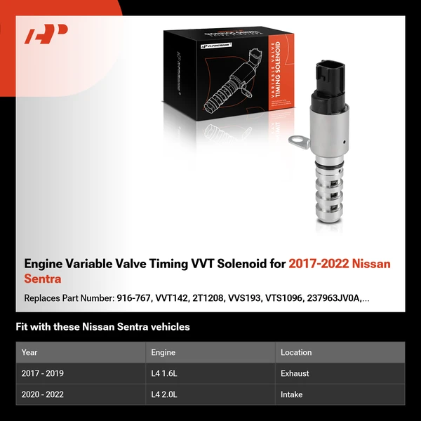 Engine Variable Valve Timing VVT Solenoid for 2017-2022 Nissan Sentra