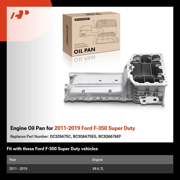 Engine Oil Pan for 2011-2019 Ford F-350 Super Duty