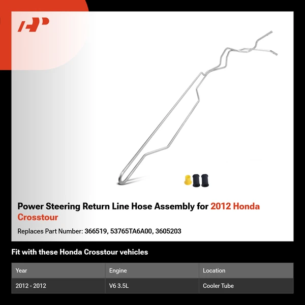 Power Steering Return Line Hose Assembly for 2012 Honda Crosstour