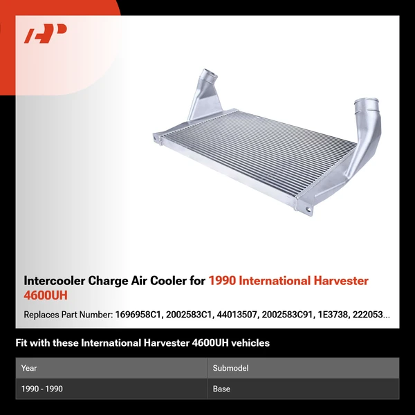 Intercooler Charge Air Cooler for 1990 International Harvester 4600UH