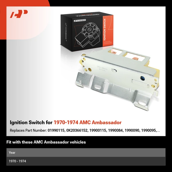 Ignition Switch for 1970-1974 AMC Ambassador