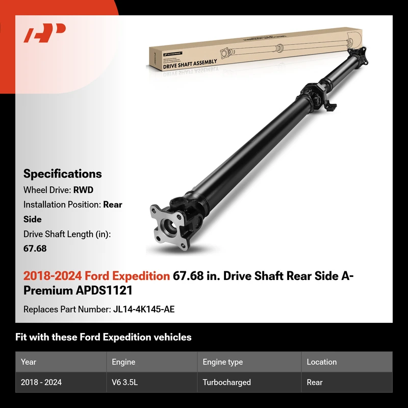 2018-2024 Ford Expedition 67.68 in. Drive Shaft Rear Side A-Premium APDS1121