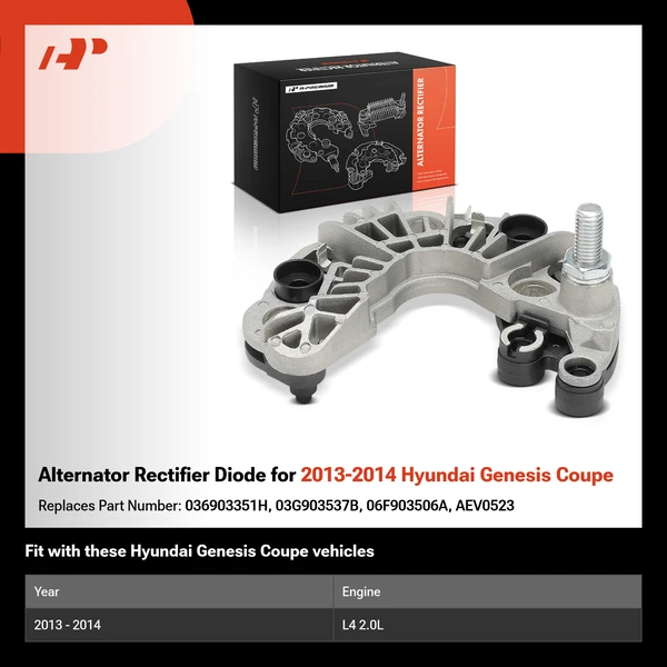 Alternator Rectifier Diode for 2013-2014 Hyundai Genesis Coupe