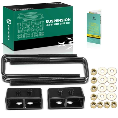 2-inch Rear Leveling Lift Kit with Blocks & U-Bolts