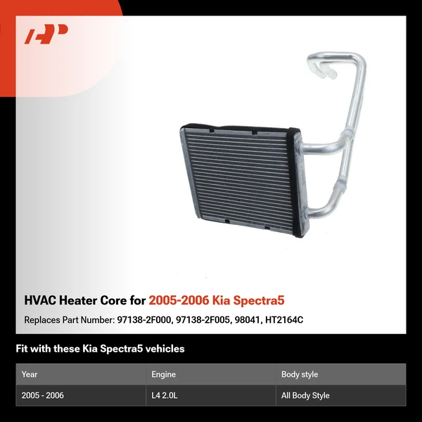 HVAC Heater Core for 2005-2006 Kia Spectra5