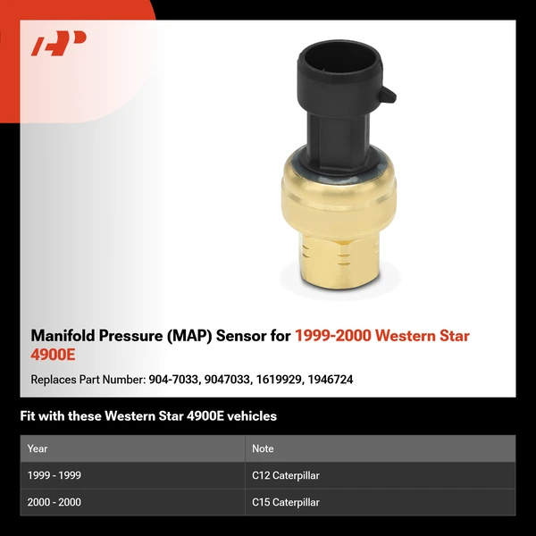 Manifold Pressure (MAP) Sensor for 1999-2000 Western Star 4900E