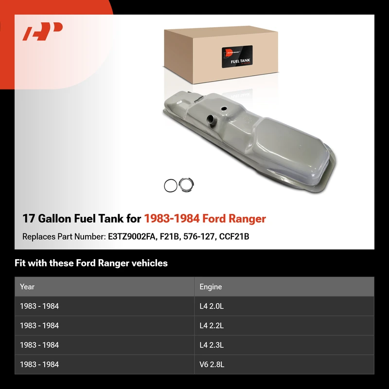 17 Gallon Fuel Tank for 1983-1984 Ford Ranger