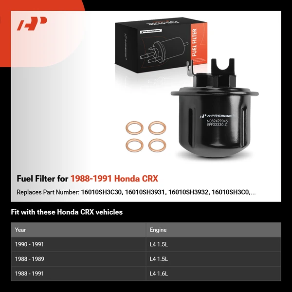 Fuel Filter for 1988-1991 Honda CRX