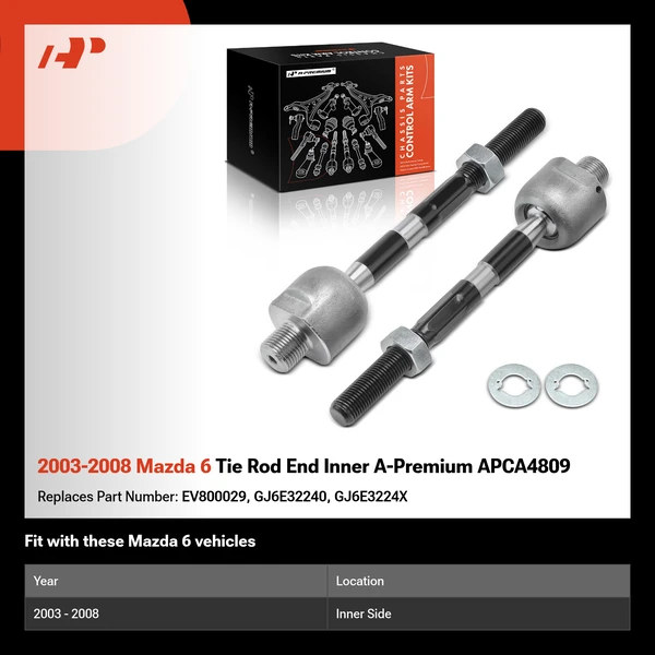 2003-2008 Mazda 6 Tie Rod End Inner A-Premium APCA4809