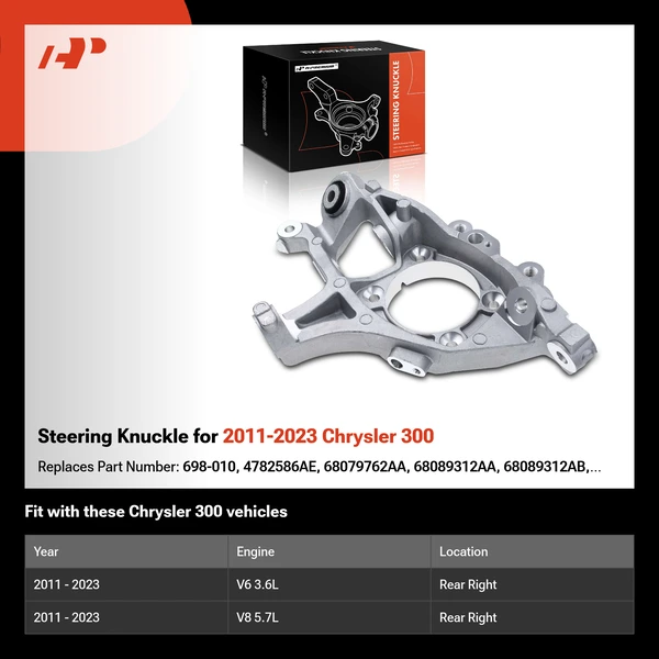 Steering Knuckle for 2011-2023 Chrysler 300