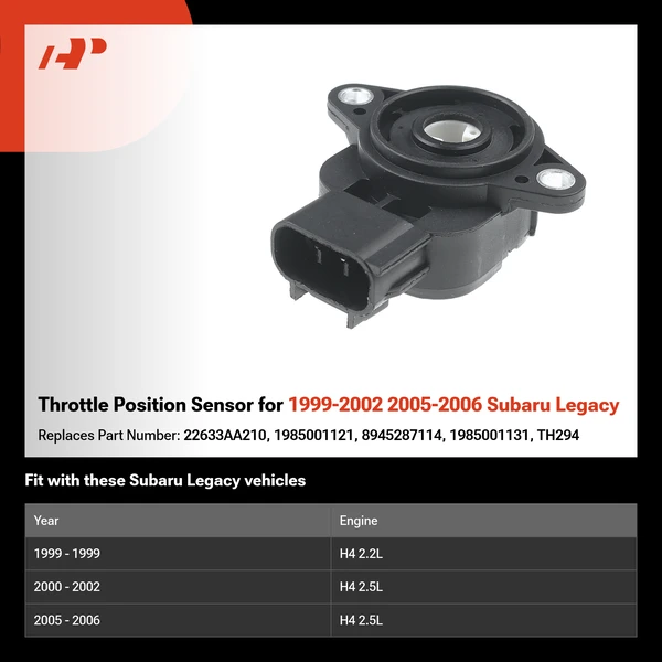 Throttle Position Sensor for 1999-2002 2005-2006 Subaru Legacy