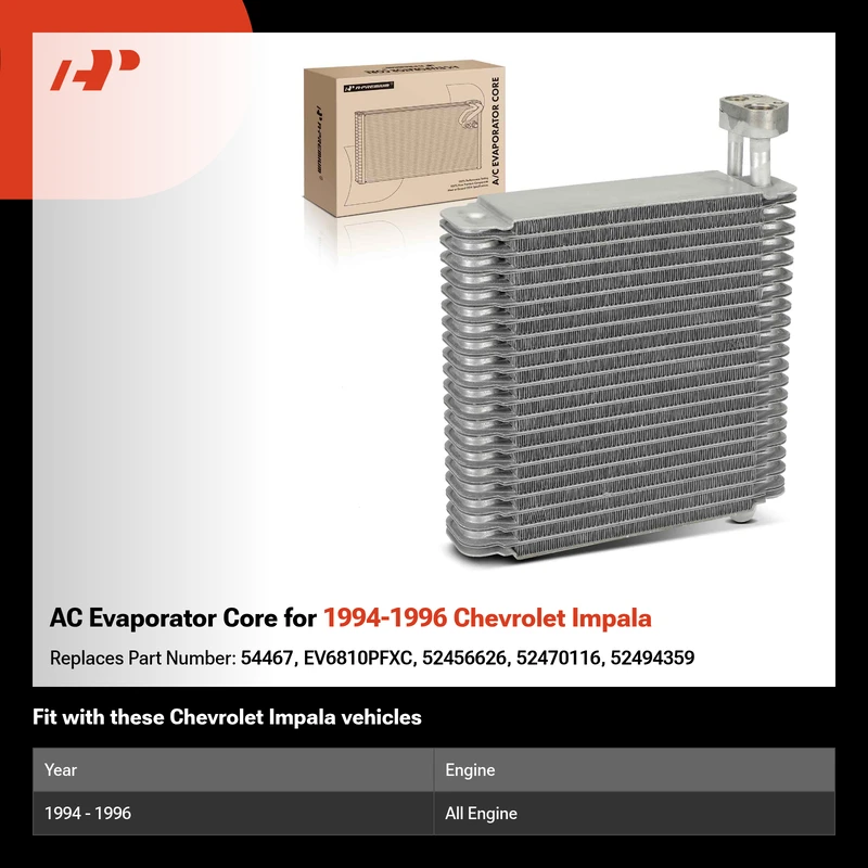AC Evaporator Core for 1994-1996 Chevrolet Impala