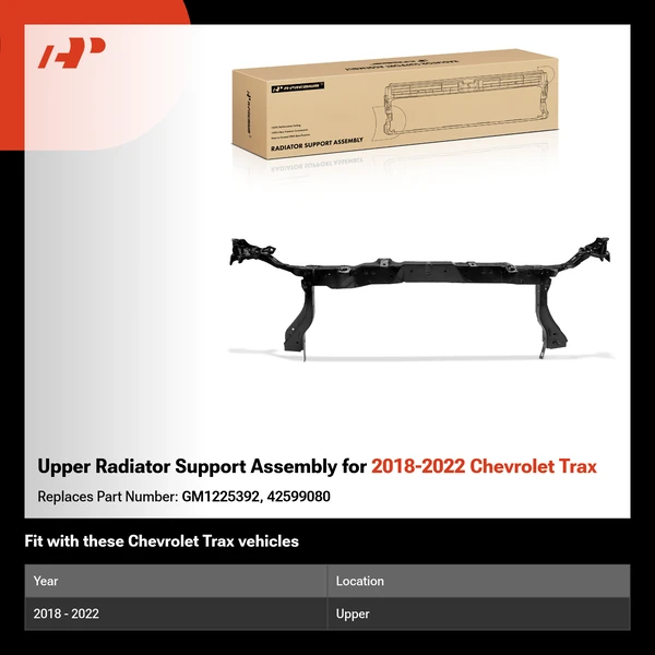 Upper Radiator Support Assembly for 2018-2022 Chevrolet Trax