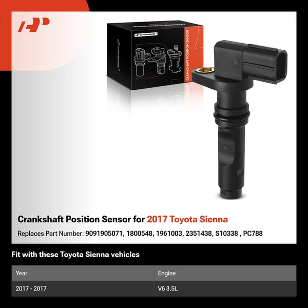 Crankshaft Position Sensor for 2017 Toyota Sienna
