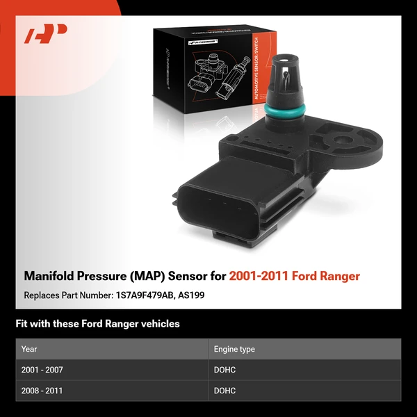 Manifold Pressure (MAP) Sensor for 2001-2011 Ford Ranger