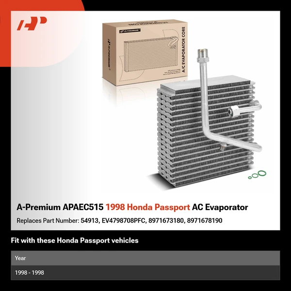 A-Premium APAEC515 1998 Honda Passport AC Evaporator