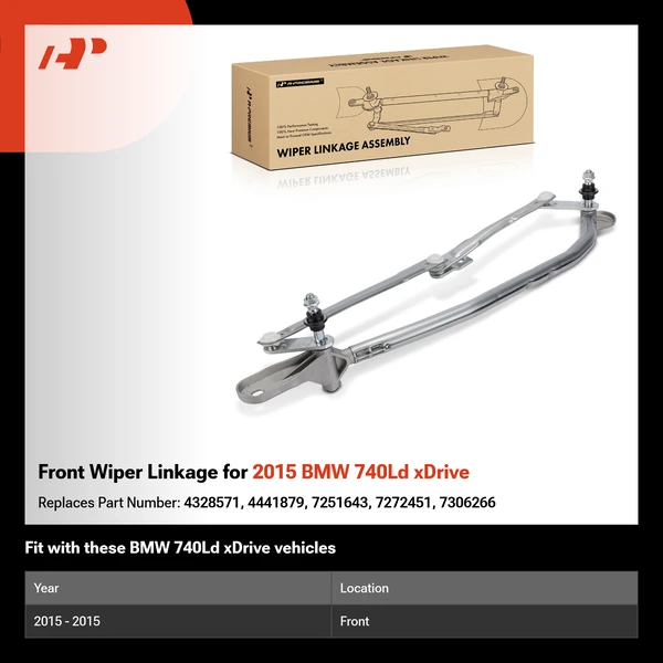 Front Wiper Linkage for 2015 BMW 740Ld xDrive