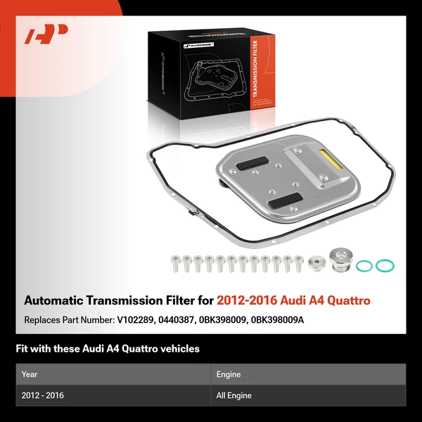 Automatic Transmission Filter for 2012-2016 Audi A4 Quattro
