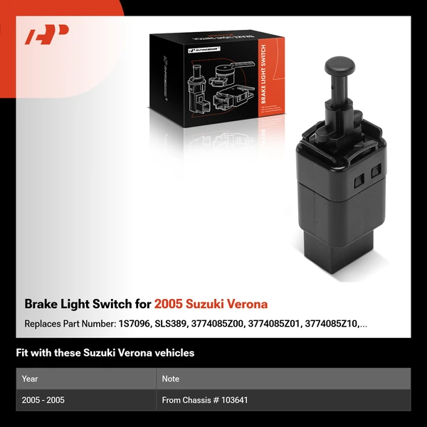 Brake Light Switch for 2005 Suzuki Verona