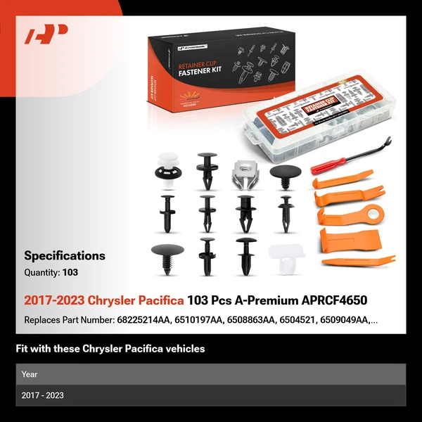 2017-2023 Chrysler Pacifica 103 Pcs A-Premium APRCF4650