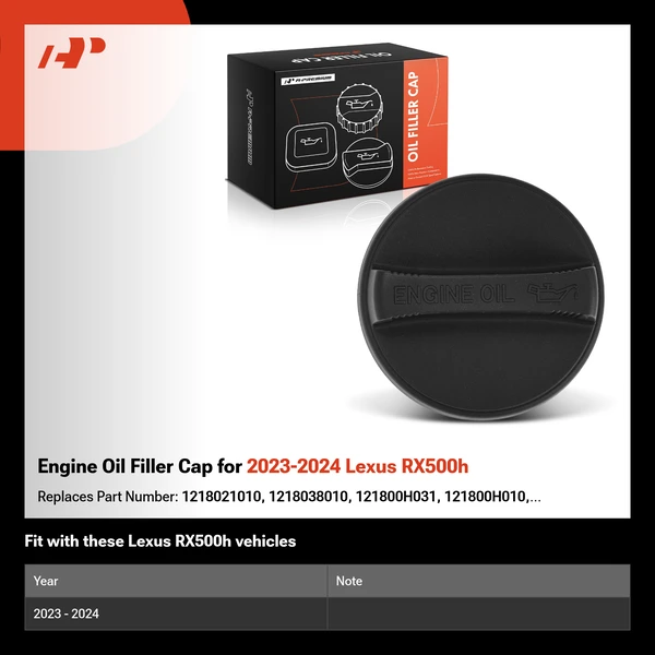 Engine Oil Filler Cap for 2023-2024 Lexus RX500h