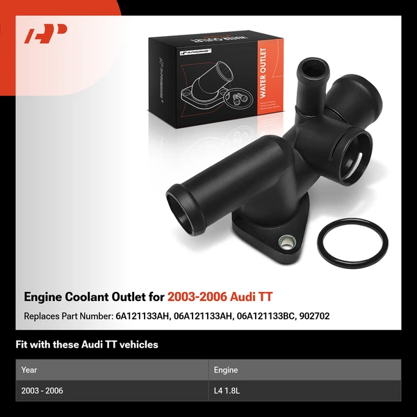 Engine Coolant Outlet for 2003-2006 Audi TT