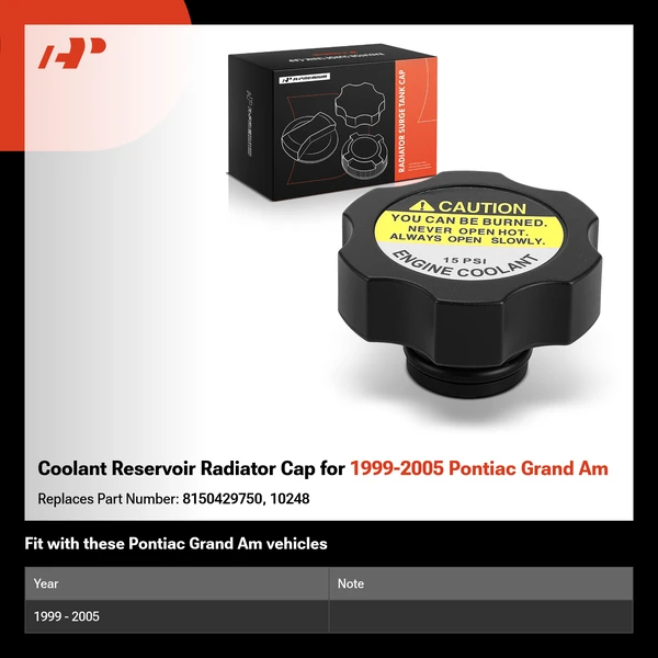 Coolant Reservoir Radiator Cap for 1999-2005 Pontiac Grand Am