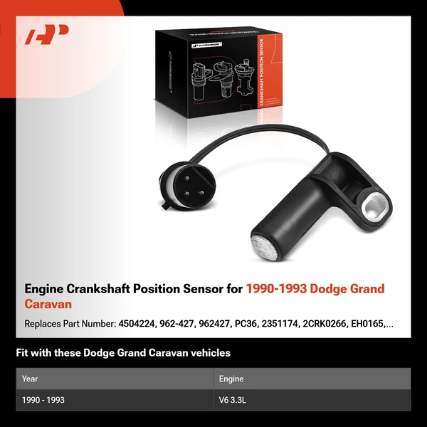 Engine Crankshaft Position Sensor for 1990-1993 Dodge Grand Caravan