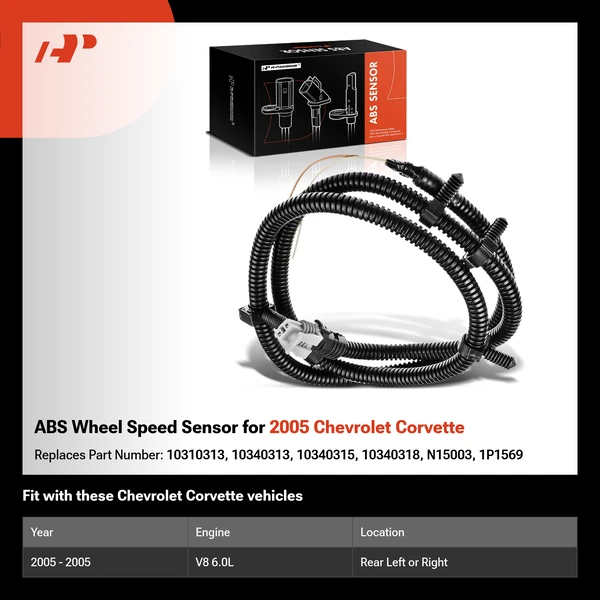 ABS Wheel Speed Sensor for 2005 Chevrolet Corvette