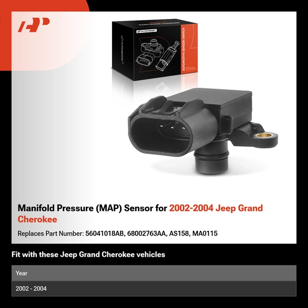 Manifold Pressure (MAP) Sensor for 2002-2004 Jeep Grand Cherokee