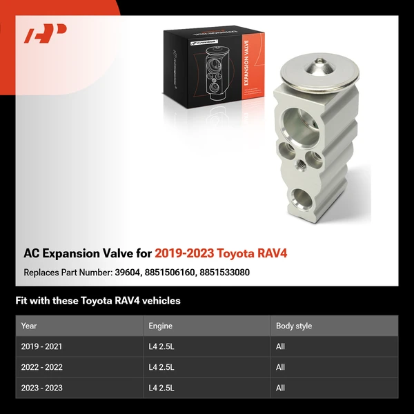 AC Expansion Valve for 2019-2023 Toyota RAV4