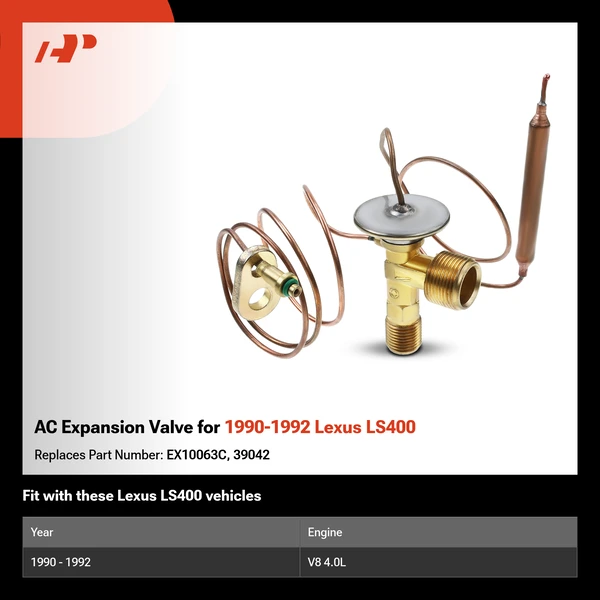 AC Expansion Valve for 1990-1992 Lexus LS400