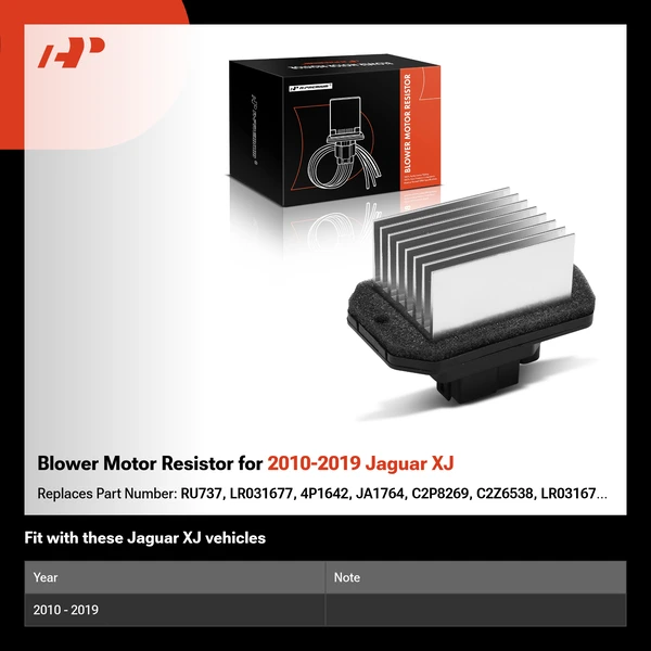 Blower Motor Resistor for 2010-2019 Jaguar XJ