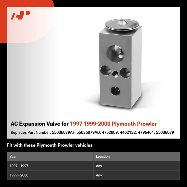 AC Expansion Valve for 1997 1999-2000 Plymouth Prowler