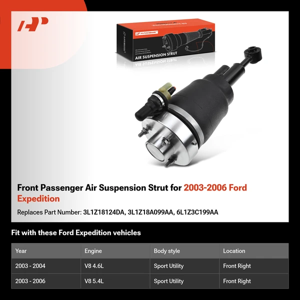 Front Passenger Air Suspension Strut for 2003-2006 Ford Expedition