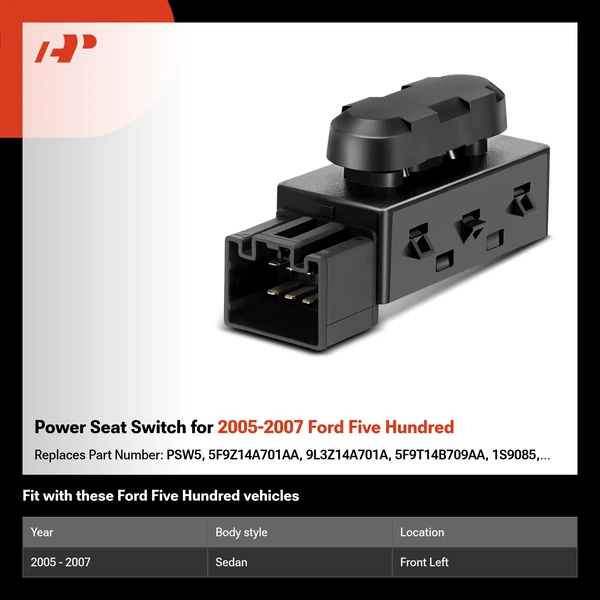 Power Seat Switch for 2005-2007 Ford Five Hundred