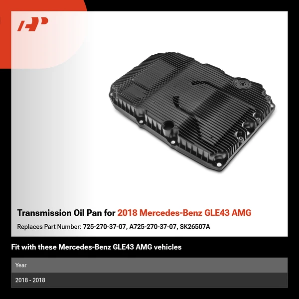 Transmission Oil Pan for 2018 Mercedes-Benz GLE43 AMG